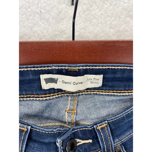 Levi’s Demi Curve‎ Skinny Jeans Women’s W26 L32 Blue Low Rise Stretch Denim - Picture 6 of 9
